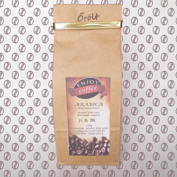 Enjoy Coffee Arabica koffeinmentes őrölt kávé 250g