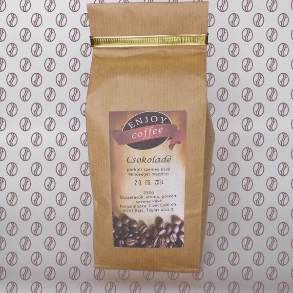 Enjoy Coffee Csokoládé ízesítésű szemes kávé 250g