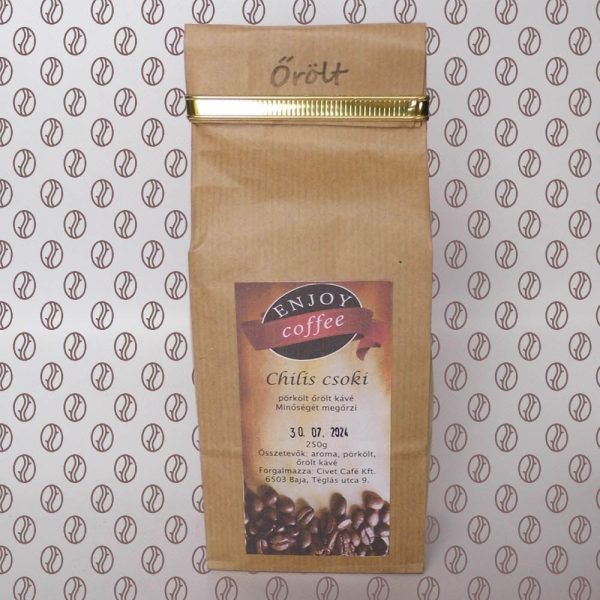 Enjoy Coffee Chilis csoki ízesítésű őrölt kávé 250g
