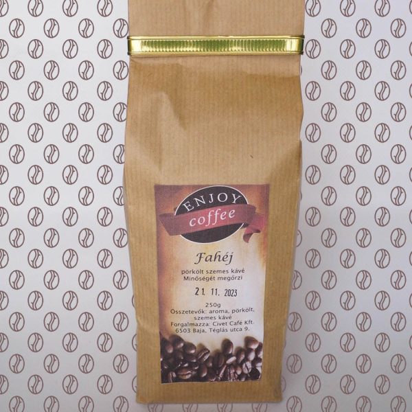Enjoy Coffee Fahéj ízesítésű szemes kávé 250g