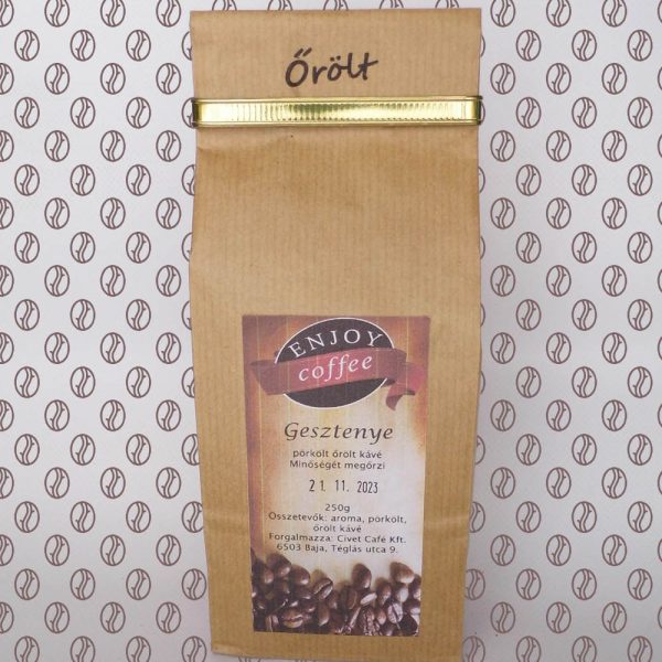 Enjoy Coffee Gesztenye ízesítésű őrölt kávé 250g