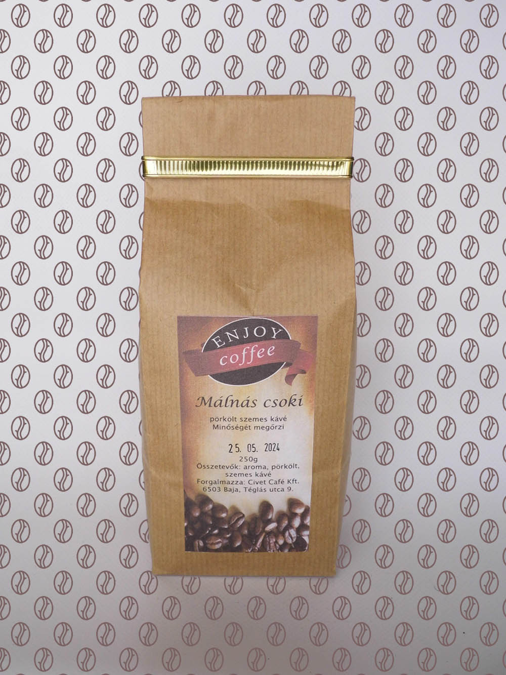 Enjoy Coffee Mentás Csoki ízesítésű szemes kávé 250g