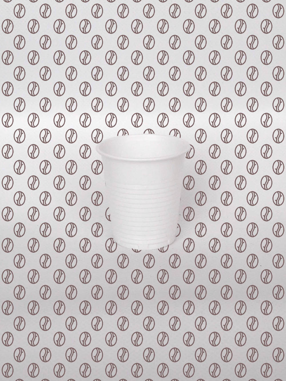 műanyag pohár keresztbe csíkos fehér 100ml