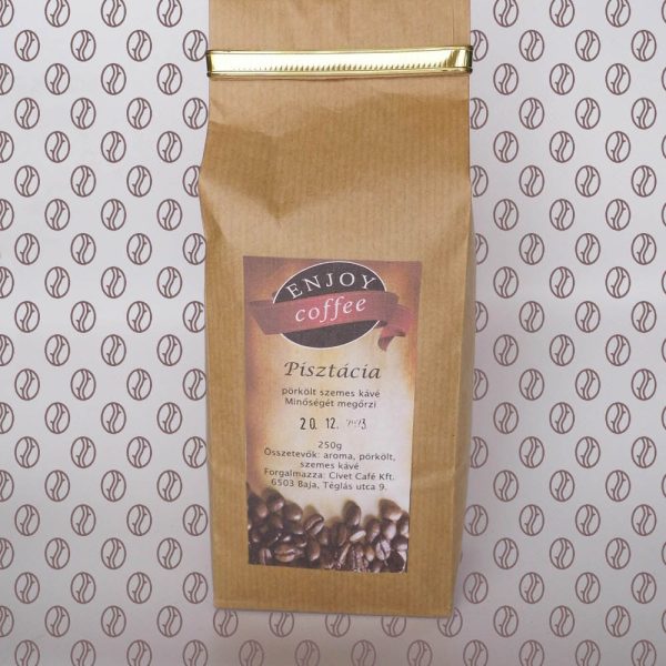 Enjoy Coffee Pisztácia ízesítésű szemes kávé 250g