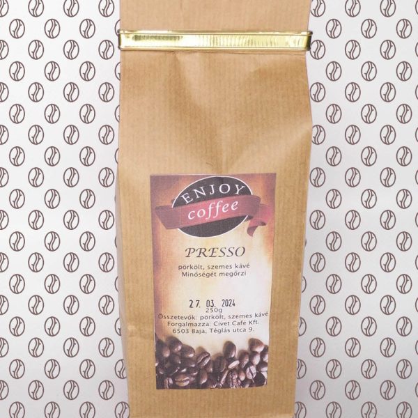 Enjoy Coffee Presso szemes kávé 250g