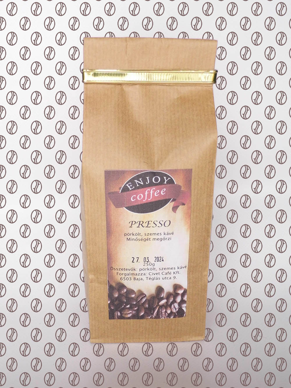 Enjoy Coffee Presso szemes kávé 250g