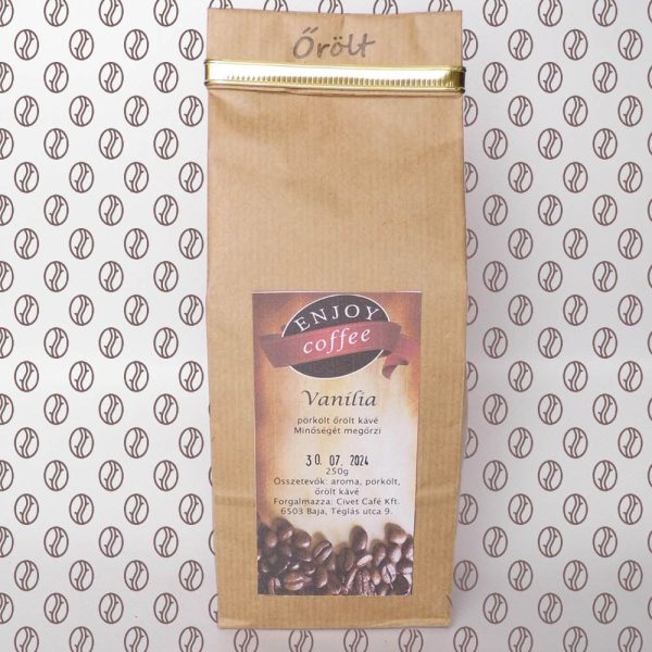 Enjoy Coffee Vanília ízesítésű őrült kávé 250g